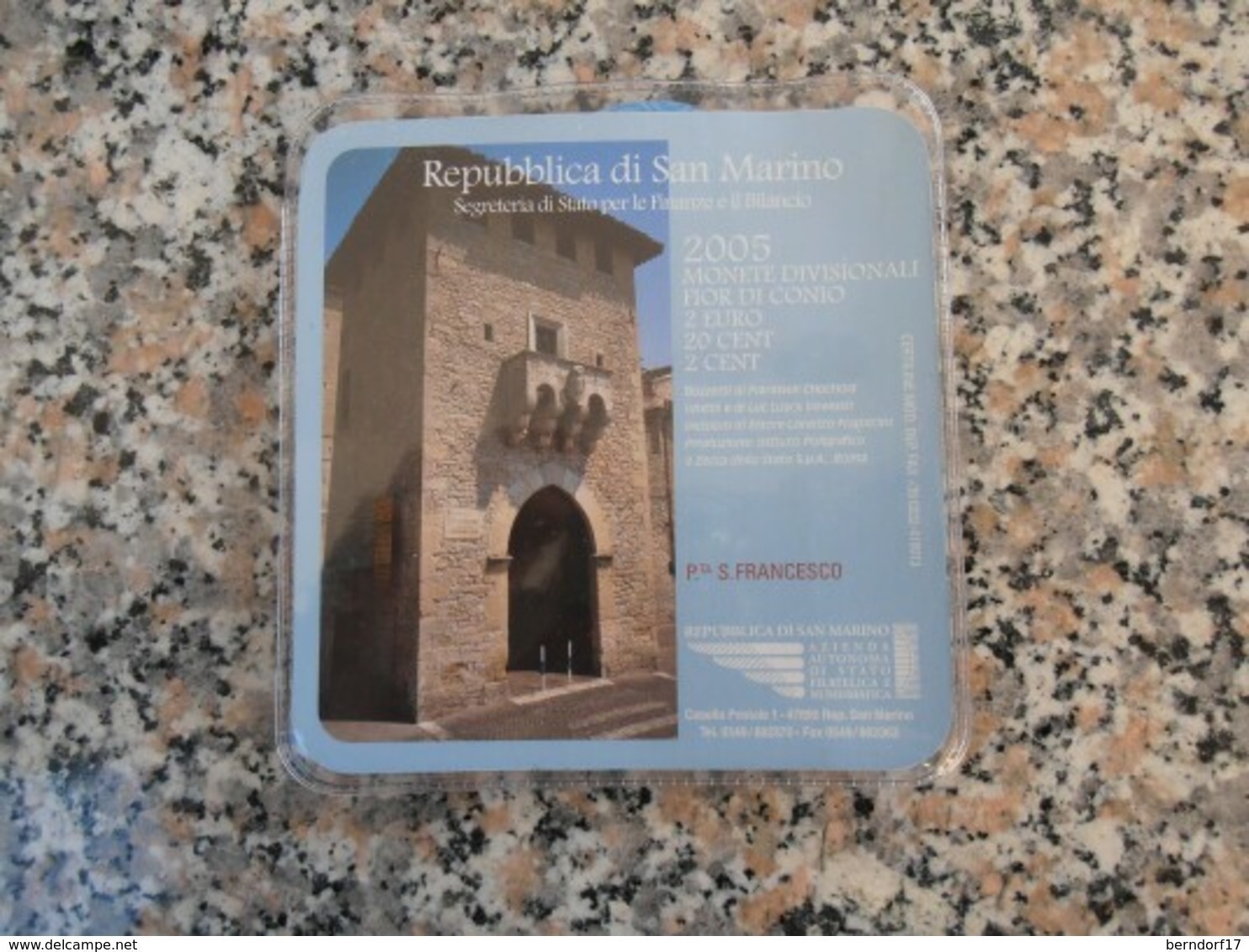 SAN MARINO MINIKIT 2005 - 2 Cent. + 20cent. + 2 Euro - San Marino