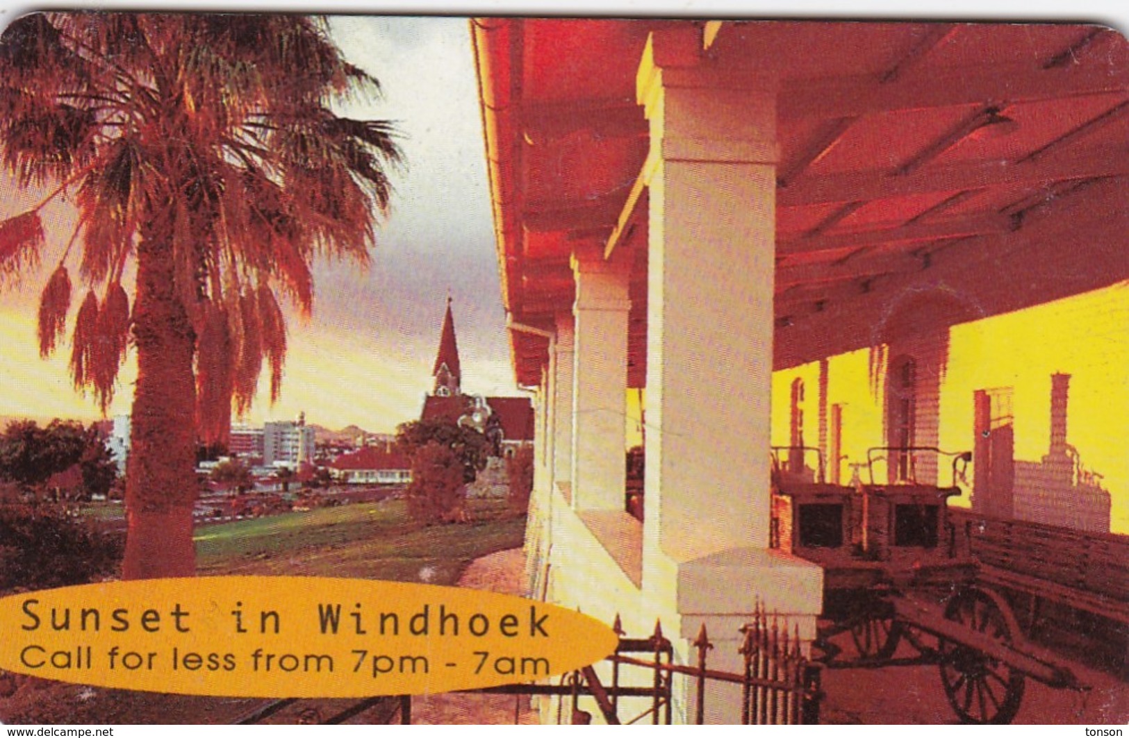 Namibia, NMB-051, Sunset - First Issue, Sunset In Windhoek. - Namibie