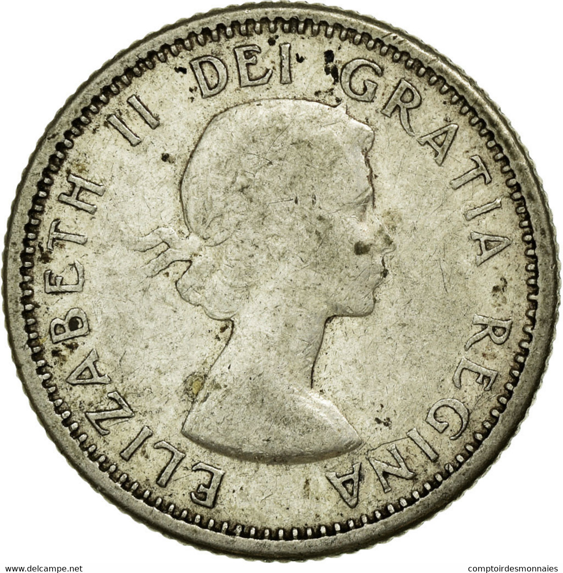 Monnaie, Canada, Elizabeth II, 10 Cents, 1960, Royal Canadian Mint, Ottawa, TB+ - Canada