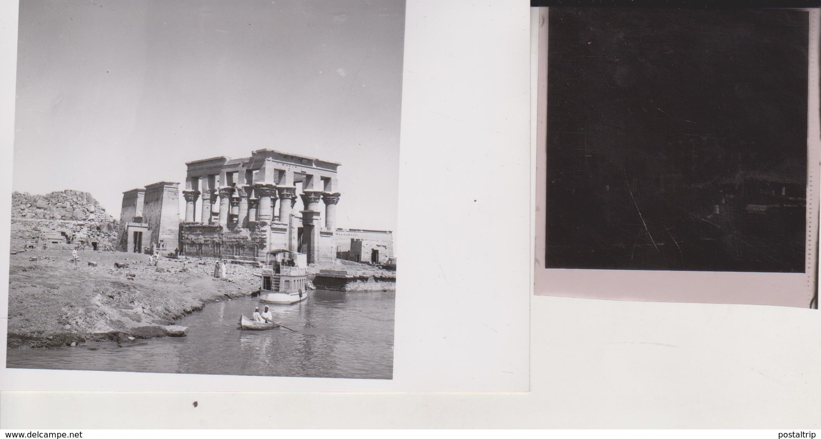 KIOSK OF TRAJAN PHILAE ASWAN  EGYPT Celluloid Photo Negative Contact Photographs Negatives Cynthia Ellis Egypte AFRICA - Lugares