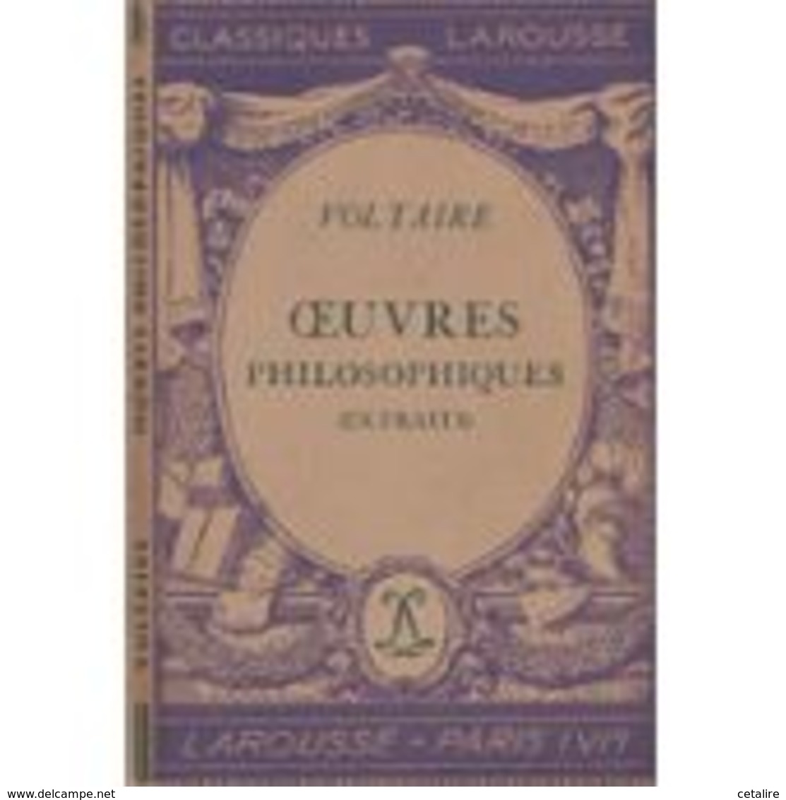 Oeuvres Philosophiques (extraits) Voltaire+++BE+++ PORT GRATUIT - Fichas Didácticas