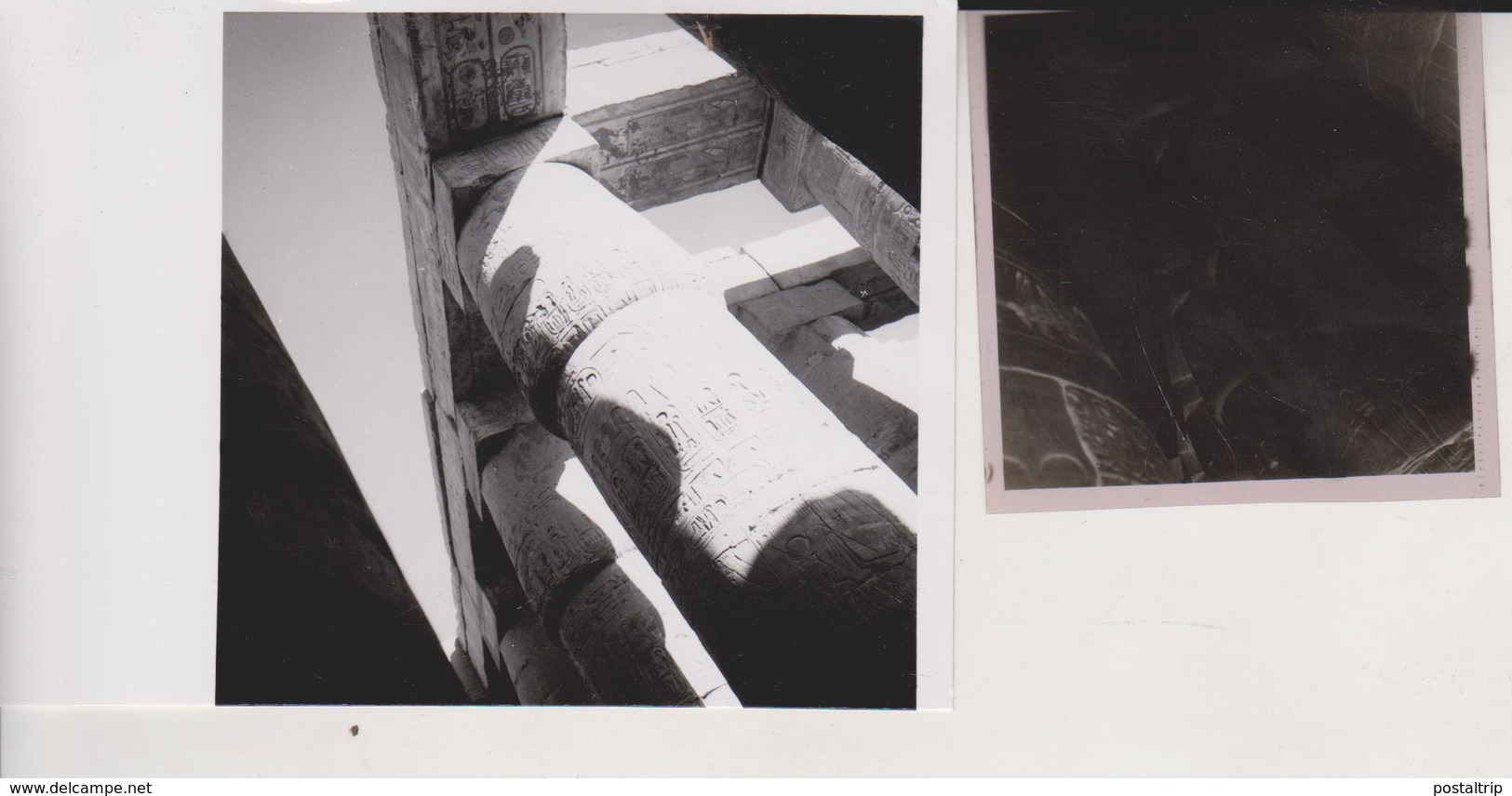 TEMPLE OF KARNAK LUXOR EGYPT Celluloid Photo Negative Contact Photographs Negatives Cynthia Ellis Egypte AFRICA - Africa