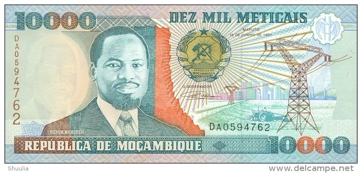 Mozambique 10000 Meticais (1991)  Pick 137 UNC - Mozambique