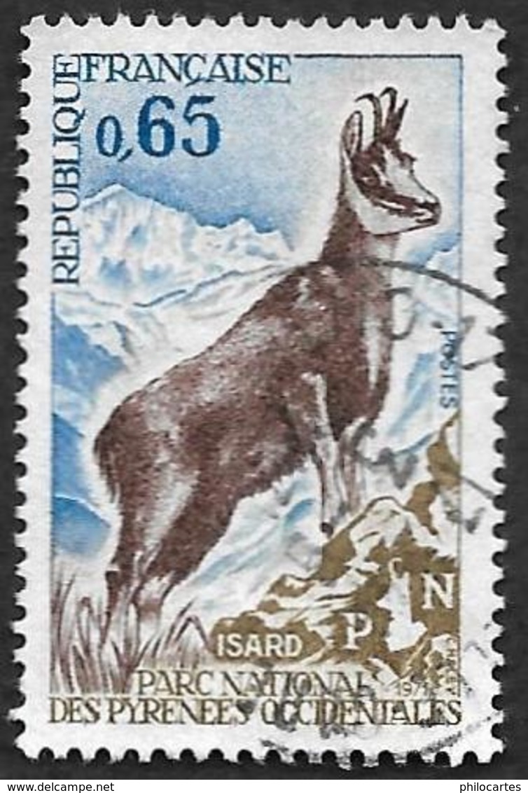 FRANCE  1971  -  Y&T 1675   -    Isard   -  Oblitéré - Oblitérés