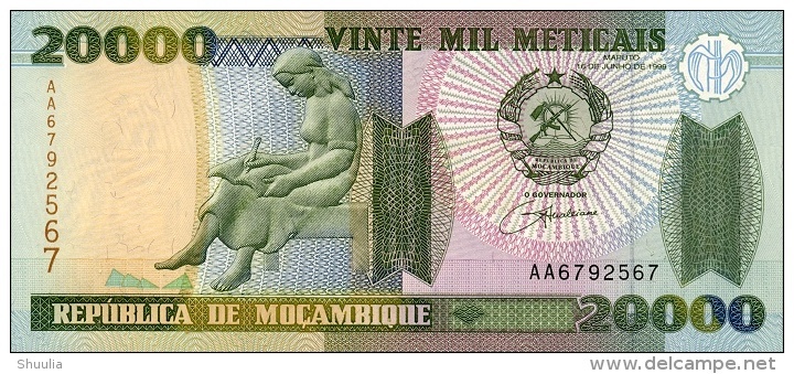 Mozambique 20000 Meticais (1999)  Pick 140 UNC - Mozambique