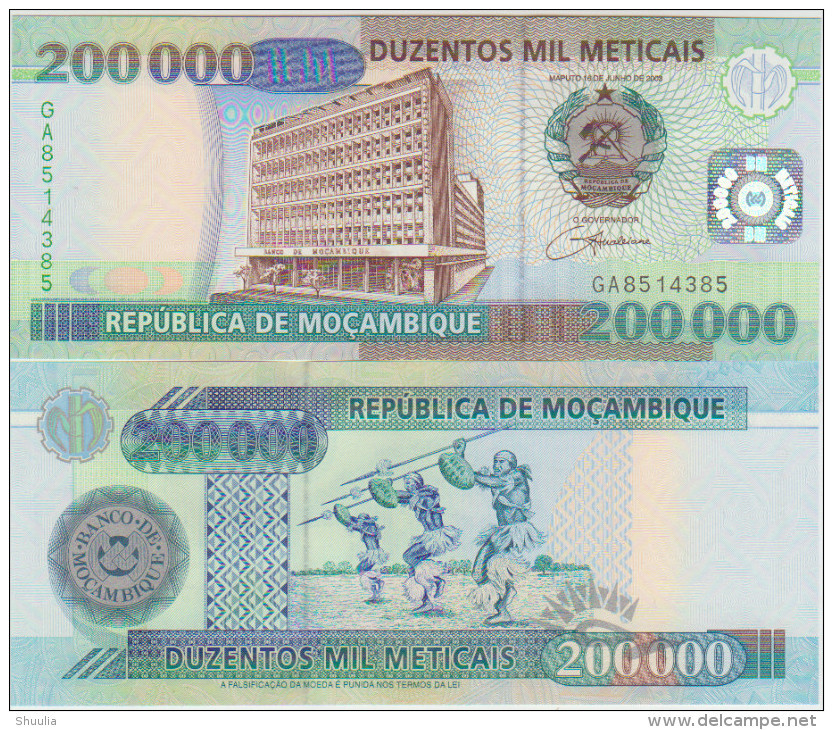 Mozambique 200000 Meticais (1993-94)  Pick 141 UNC - Mozambique