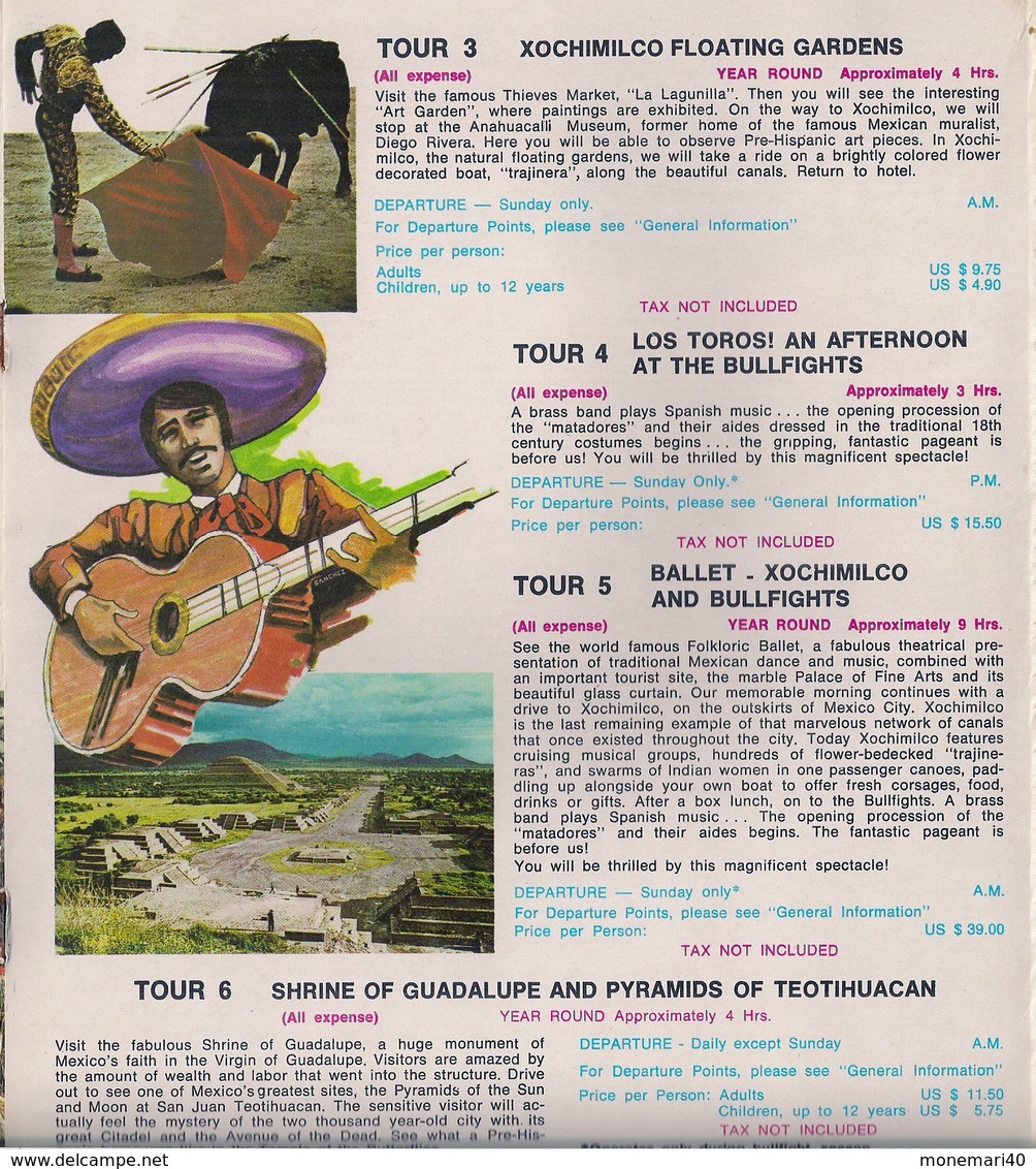 MEXICO - DÉPLIANT TOURISTIQUE (1980) - North America