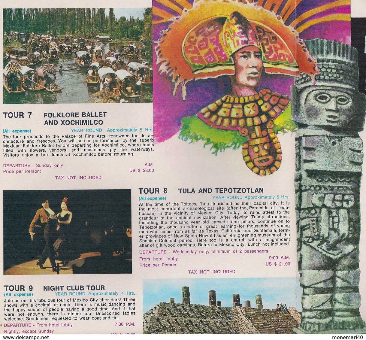 MEXICO - DÉPLIANT TOURISTIQUE (1980) - North America