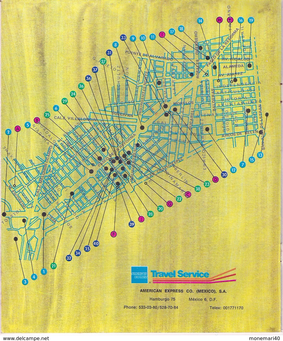 MEXICO - DÉPLIANT TOURISTIQUE (1980)