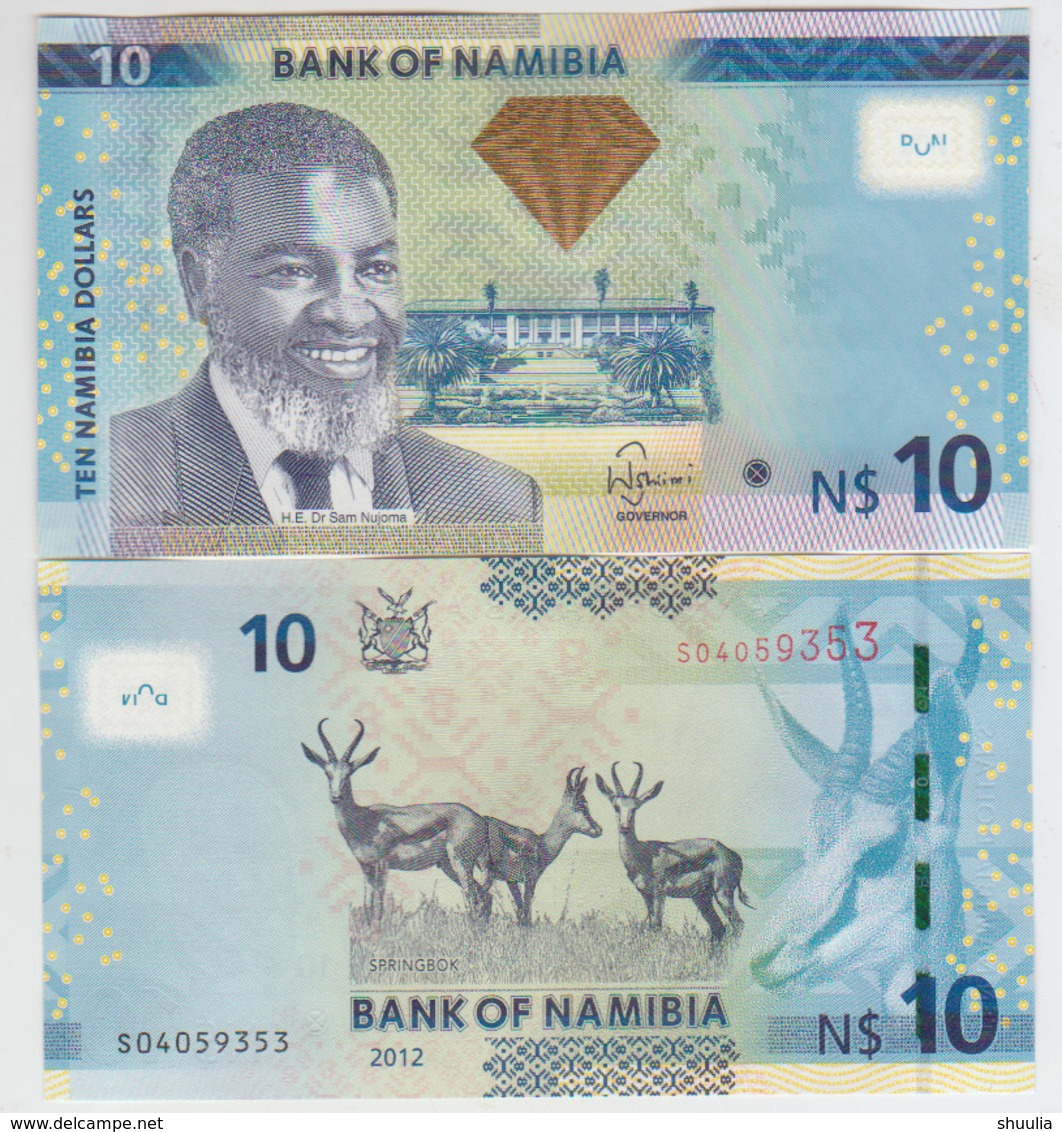 Namibia 10 Dollars 2012 Pick 11a UNC - Namibië