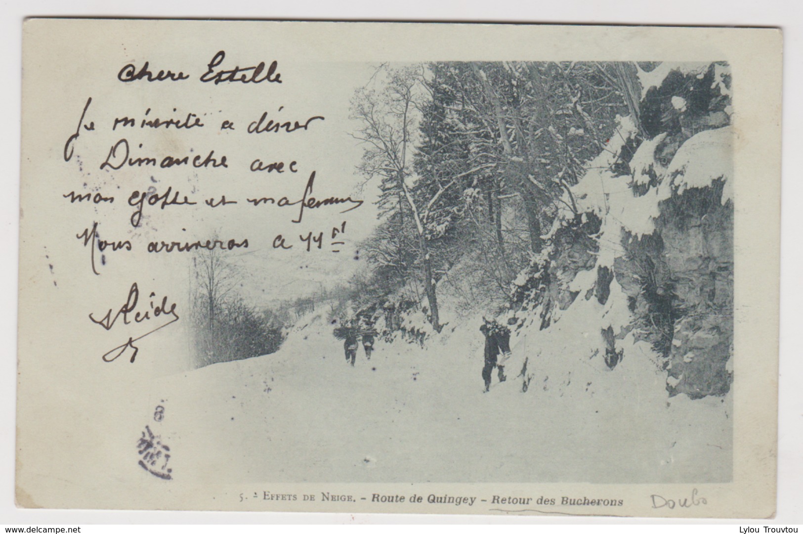 BEURE - Les Bucherons  Route De Quingey   / Environs Besançon Velotte Effets De Neige Fontain Arguel Larnod Pugey - Autres & Non Classés