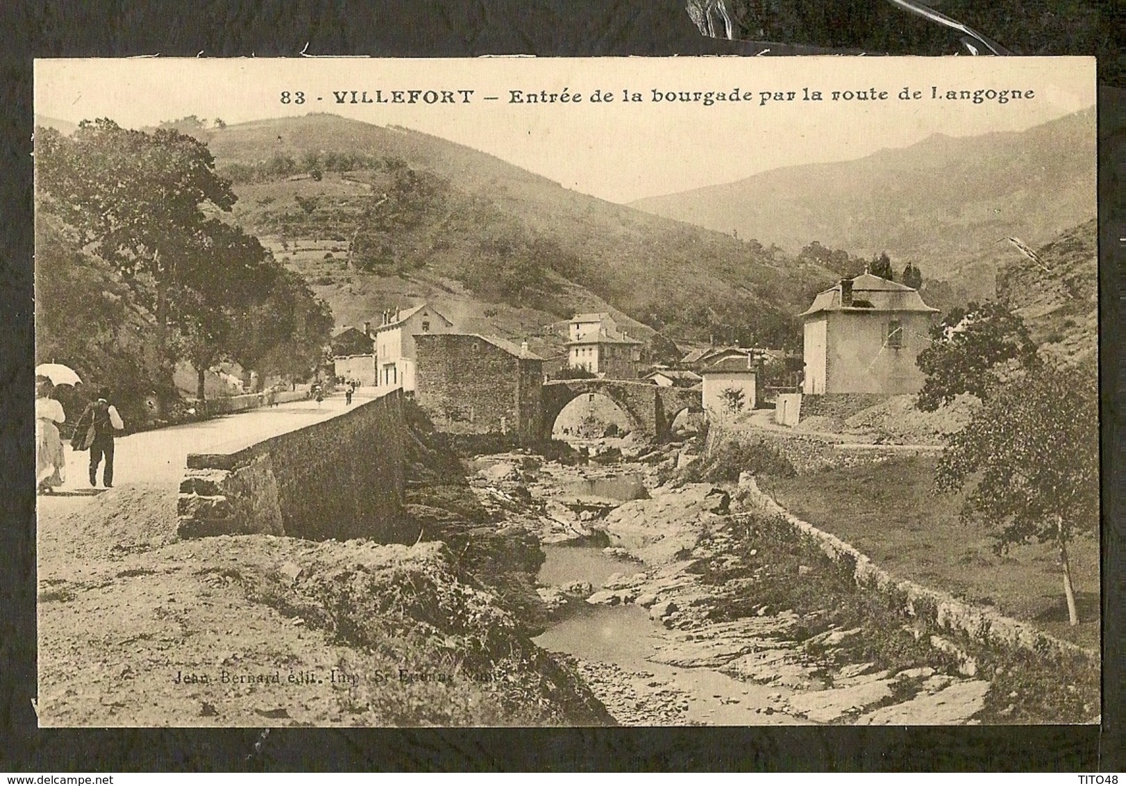 CP-VILLEFORT - Entrée De La Bourgade Par La Route De Langogne - Villefort