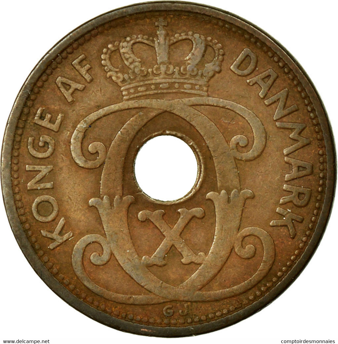 Monnaie, Danemark, Christian X, 2 Öre, 1928, Copenhagen, TTB, Bronze, KM:827.2 - Denemarken