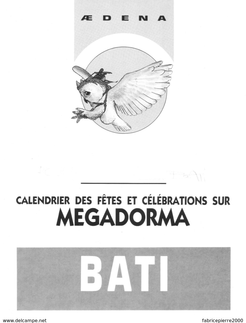 Marc BATI Portable : Calendrier Des Fêtes Et Célébrations Sur Megadorma - Exemplaire HC - Excellent état - Portfolios