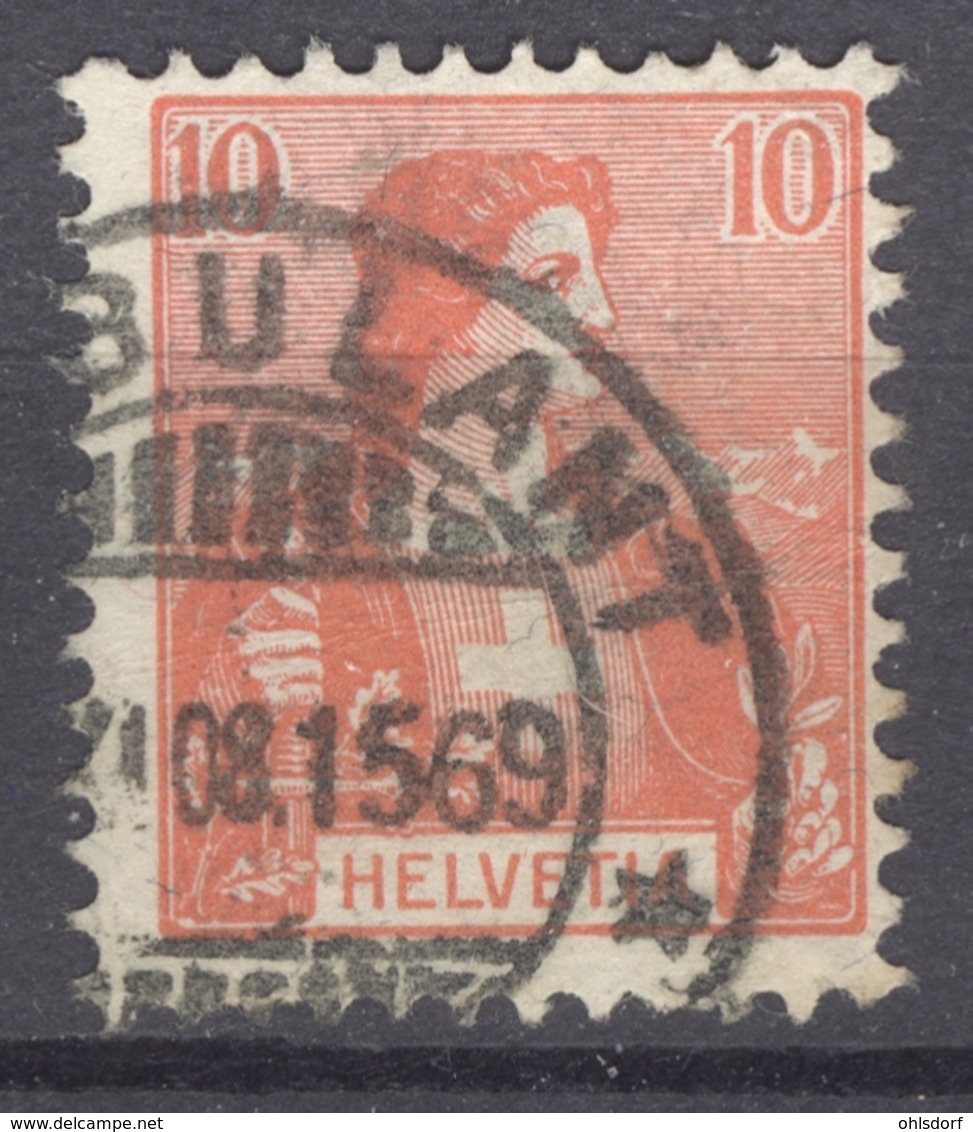 HELVETIA 1907: Mi 98 / YT 116, O AMBULANT - FREE SHIPPING ABOVE 10 EURO - Used Stamps