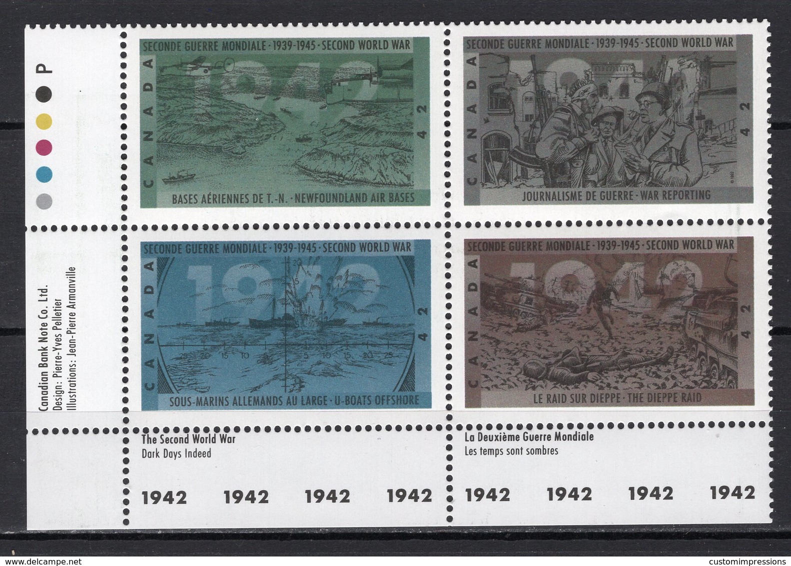 CANADA - 1992 The 50th Anniversary Of Second World War   M582 - Nuovi