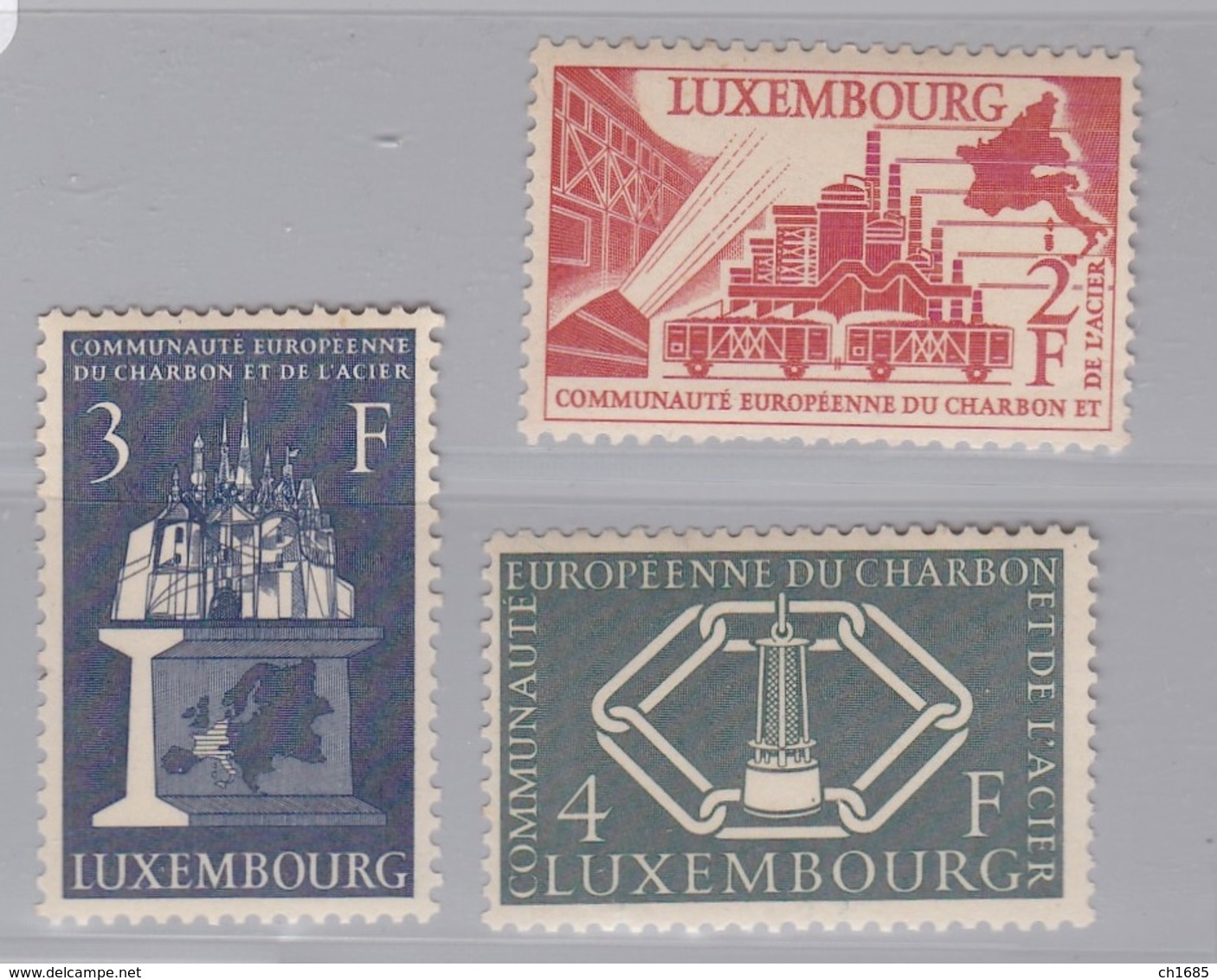 LUXEMBOURG :  511 à 513 Neuf XX  Cote 75 € - 1948-58 Charlotte Di Profilo Sinistro