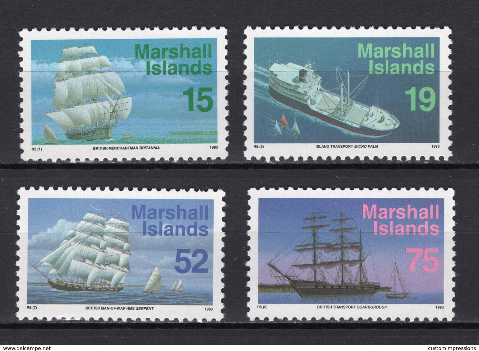 MARSHALL ISLANDS - 1993 SHIPS  M598 - Marshall Islands