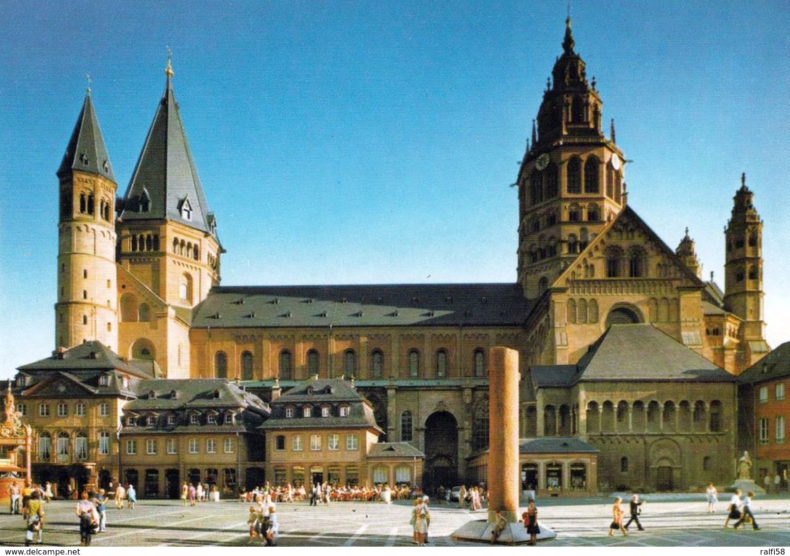 1 AK Germany Rheinland-Pfalz * Der 1000 Jährige Dom In Mainz - Davor Die Heunensäule * - Mainz
