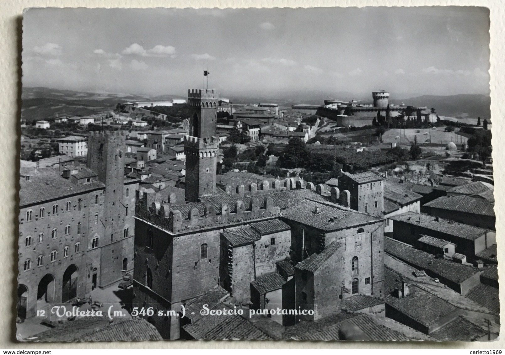 VOLTERRA - SCORCIO PANORAMICO- VIAGGIATA FG - Pisa