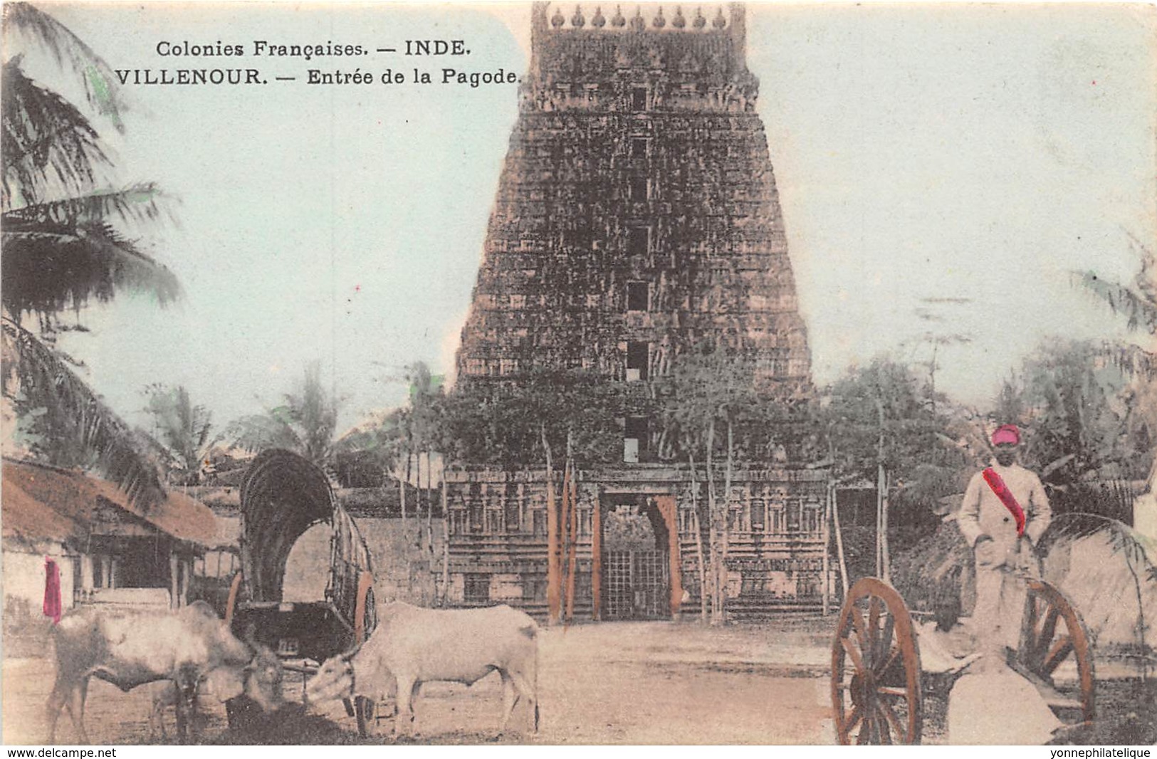 Inde Française - Topo / 11 - Villenour - Entrée De La Pagode - - India