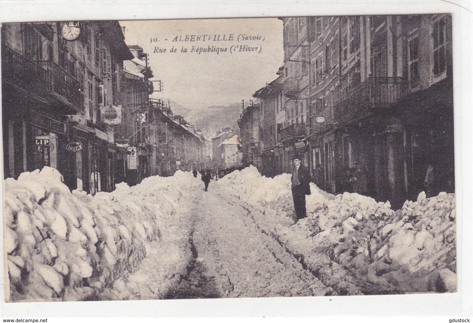 Savoie - Albertville - Rue De La République (l'hiver) - Albertville