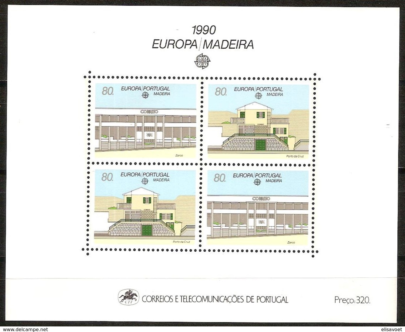 Portugal Madeira Madère CEPT 1990  Yvertn° Bloc 11 *** MNH Cote 11,00 Euro Europa - 1990