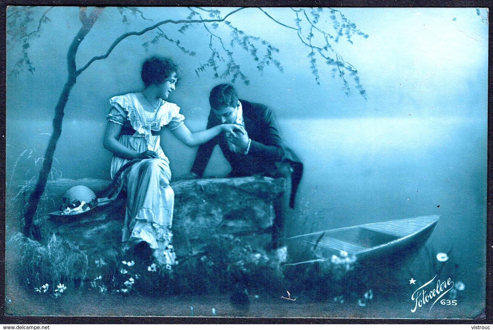 Couple - Au Bord Du Lac - Circulé - Circulated - Gelaufen - 1923. - Couples