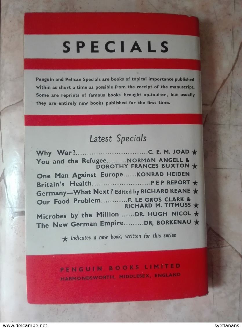 WW2 WWII THE NEW GERMAN EMPIRE F. BORKENAU PENGUIN SPECIAL Paperback 1939 BOOK GERMANY