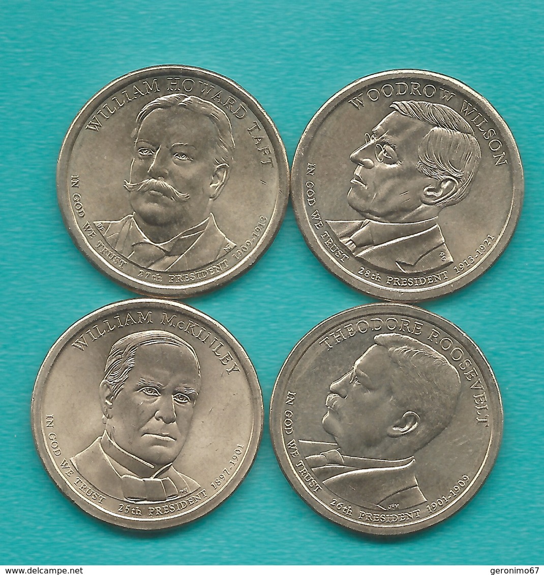 1 Dollar - 2013 - McKinley, Roosevelt, Taft, McKinley (KMs 547-550) - 2007-…: Presidents