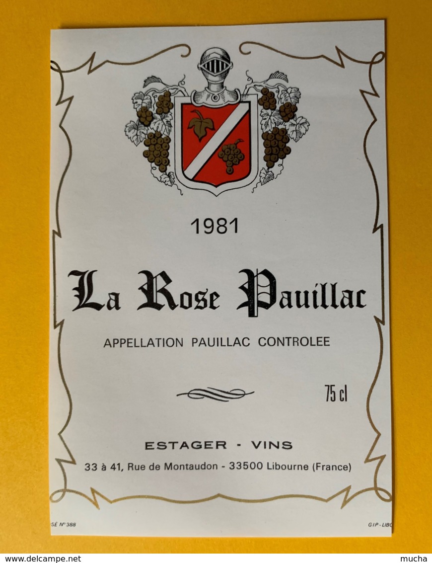 3984 - La Rose Pauillac 1981 - Bordeaux