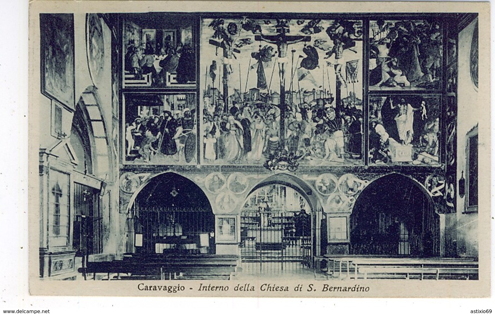 BERGAMO CARAVAGGIO INTERNO CHIESA S. BERNARDINO - Bergamo