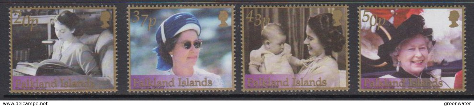 Falkland Islands 2002 Queen Elizabeth, Golden Jubilee 4v ** Mnh (41582A) - Falklandeilanden