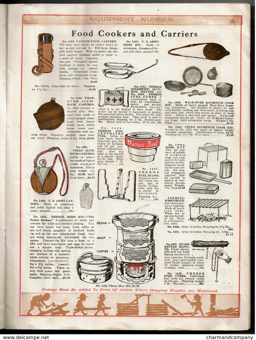 Rare ! Catalogue 1923 - Scouting Boy Scouts of America Supply Dept. Equipment Number Catalogue - 9 scans