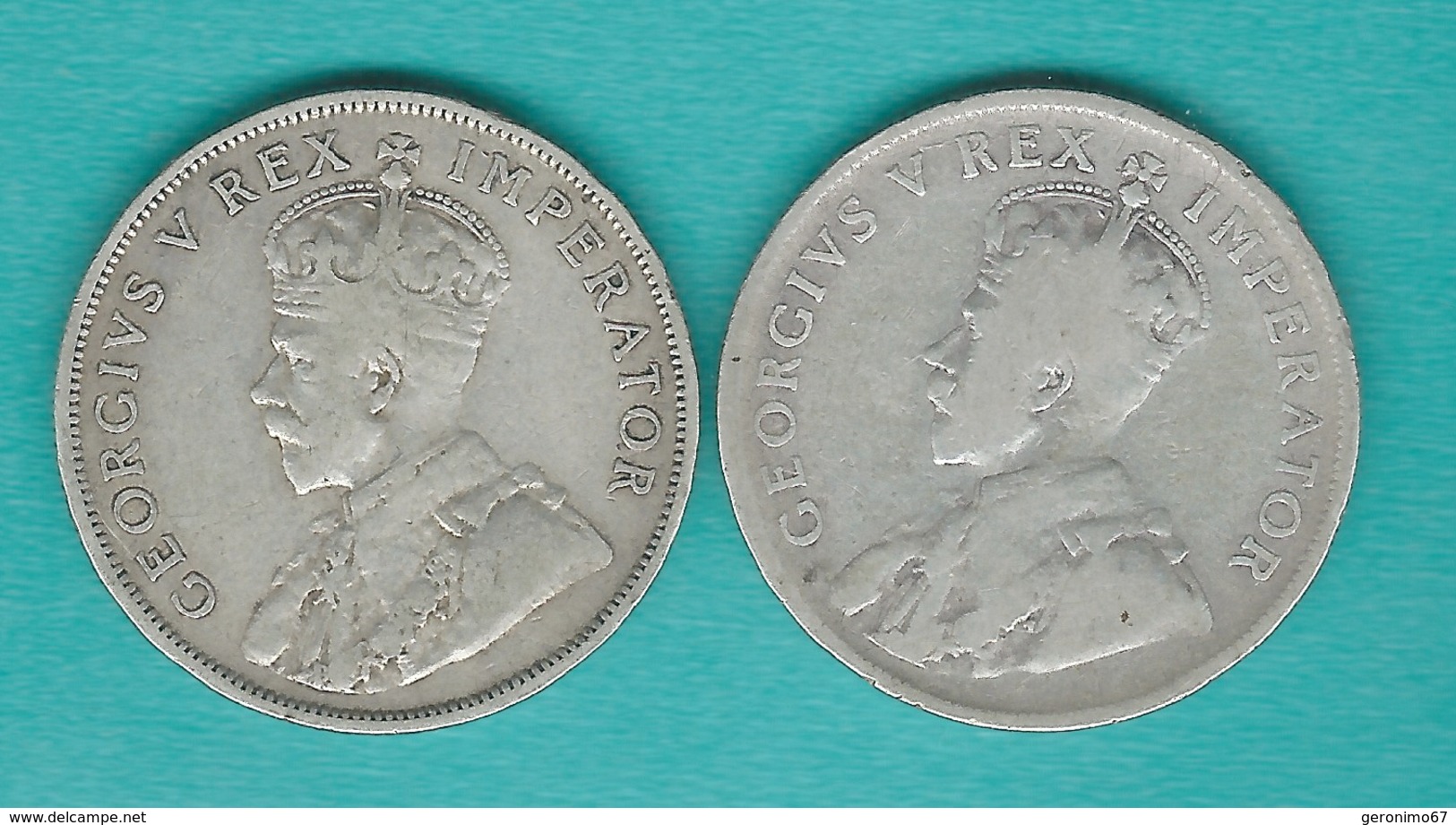 South Africa - George V - 1 Florin / 2 Shillings - 1929 (KM18) & 1932 (KM22) - Afrique Du Sud