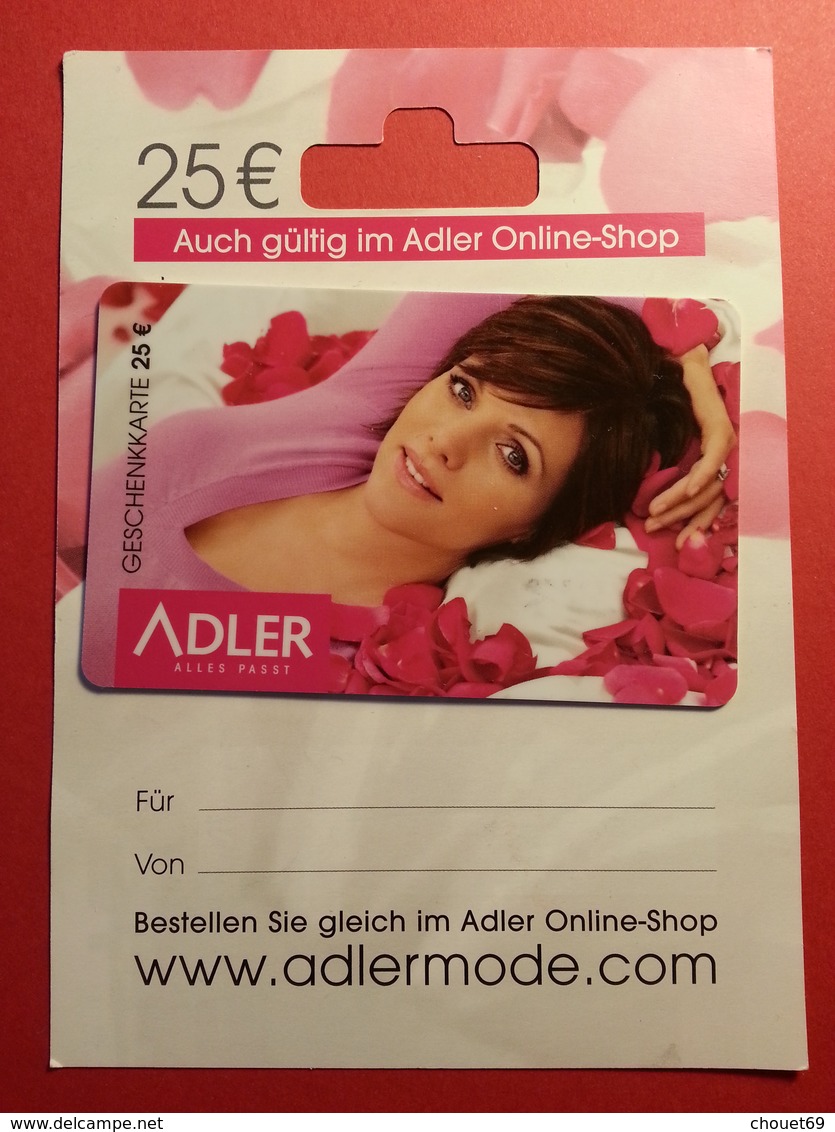 GERMANY - ADLER - MUSTER 25 Euros - DEMO TEST TRIAL CADEAU GIFT CARD (SACROC) - Gift Cards