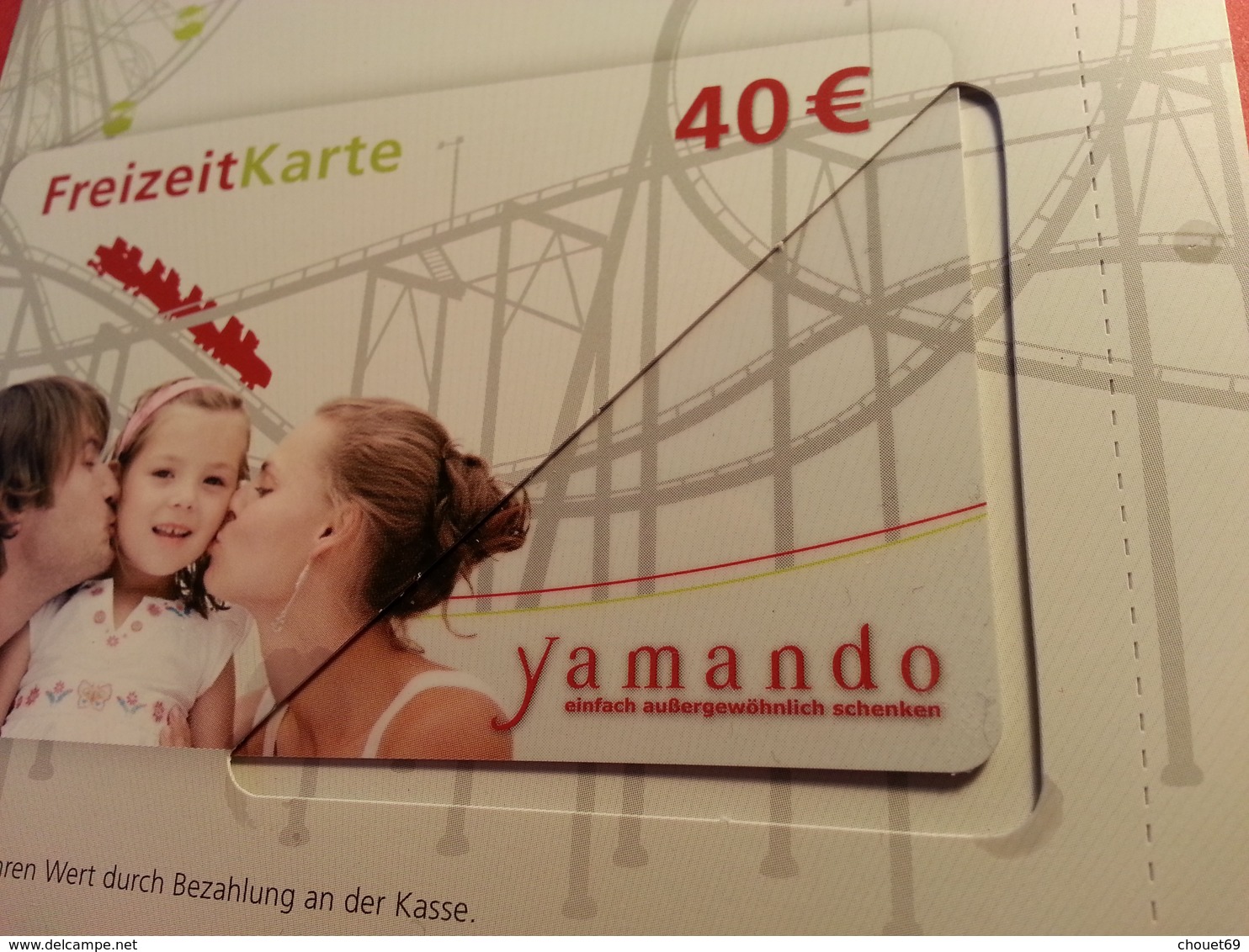 GERMANY - YAMANDO FreizeitKarte - MUSTER 40 Euros - DEMO TEST TRIAL CADEAU GIFT CARD (SACROC) - Cartes Cadeaux