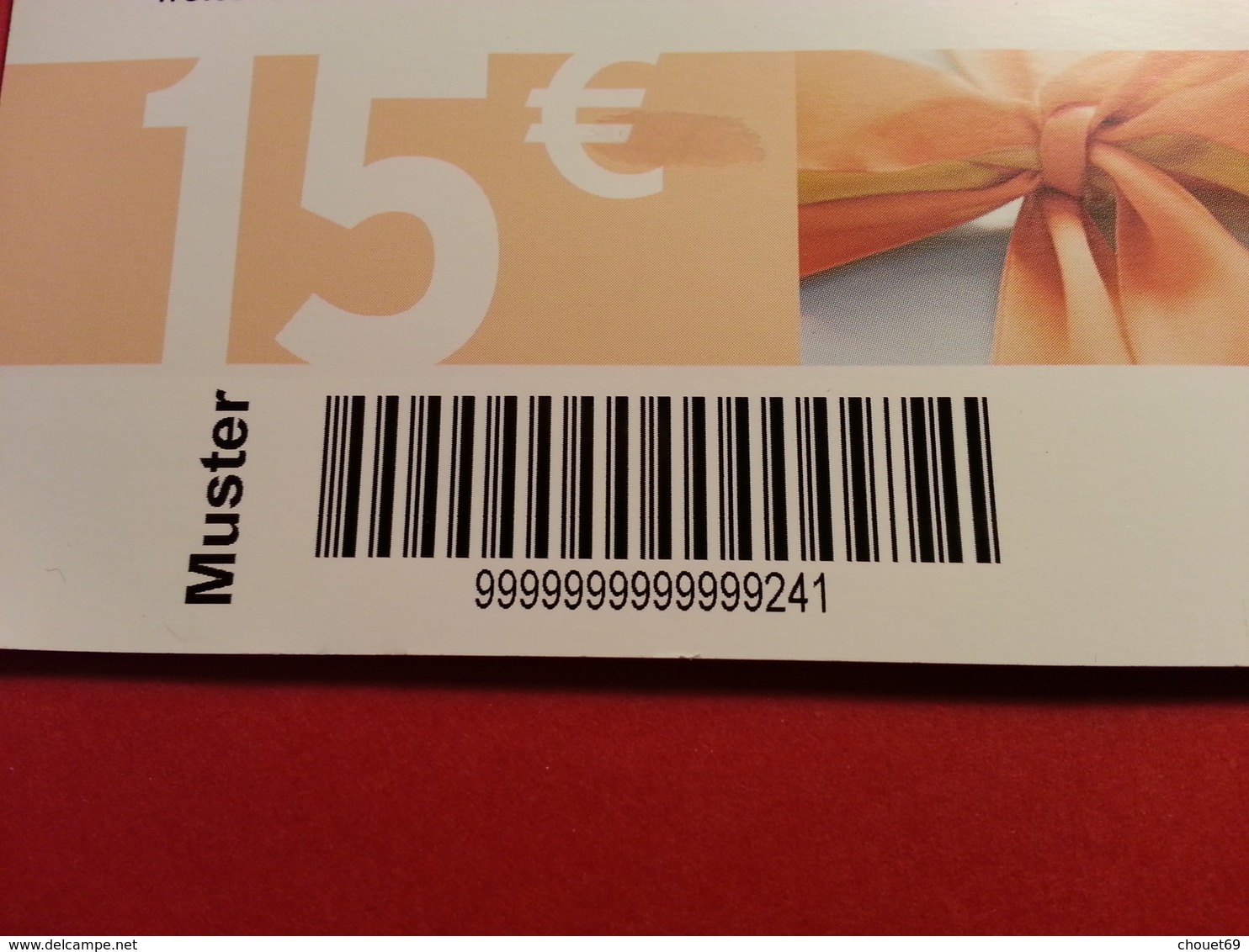 GERMANY - TCHIBO - MUSTER 15 Euros - DEMO TEST TRIAL CADEAU GIFT CARD (SACROC) - Cartes Cadeaux