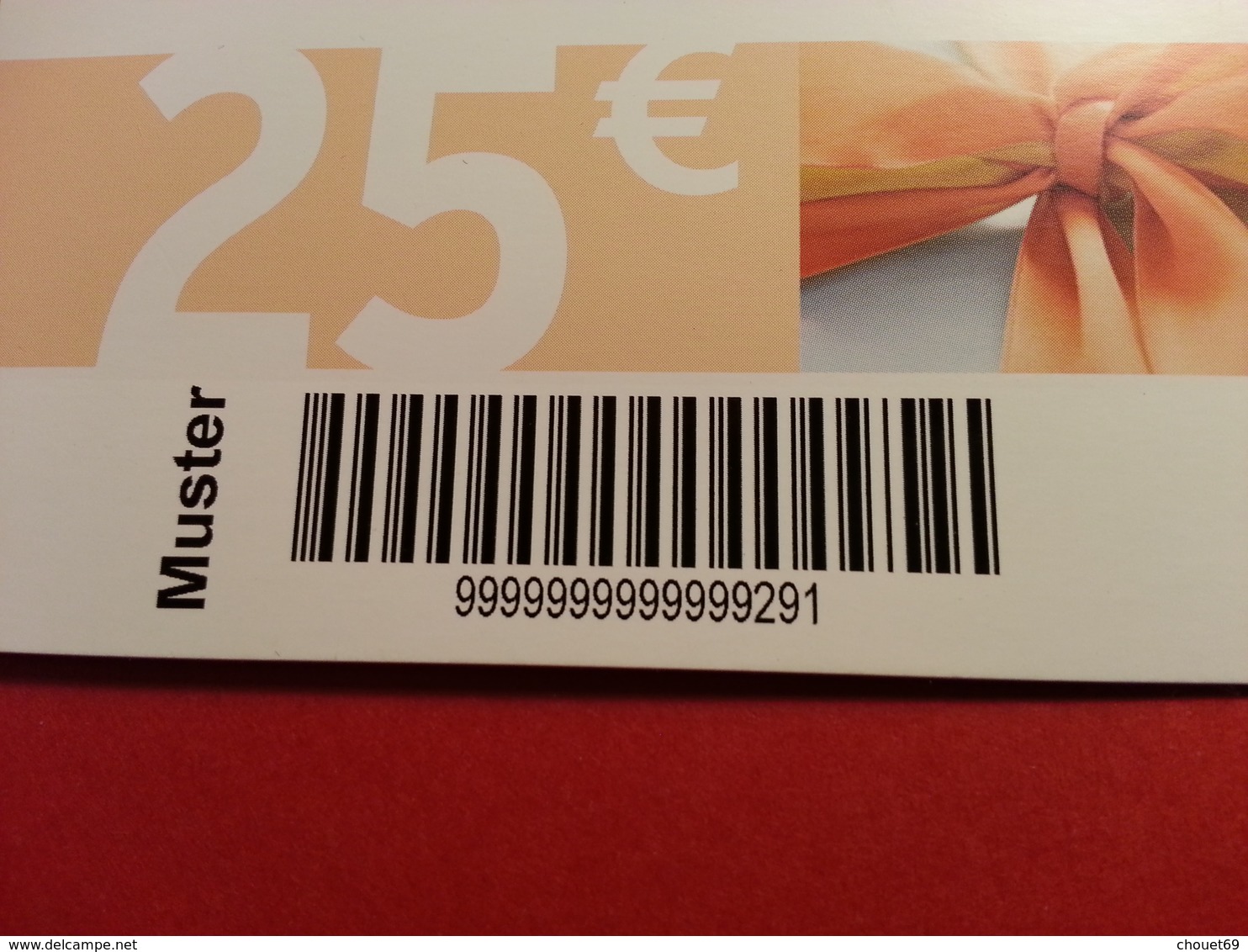 GERMANY - TCHIBO - MUSTER 25 Euros - DEMO TEST TRIAL CADEAU GIFT CARD (SACROC) - Cartes Cadeaux