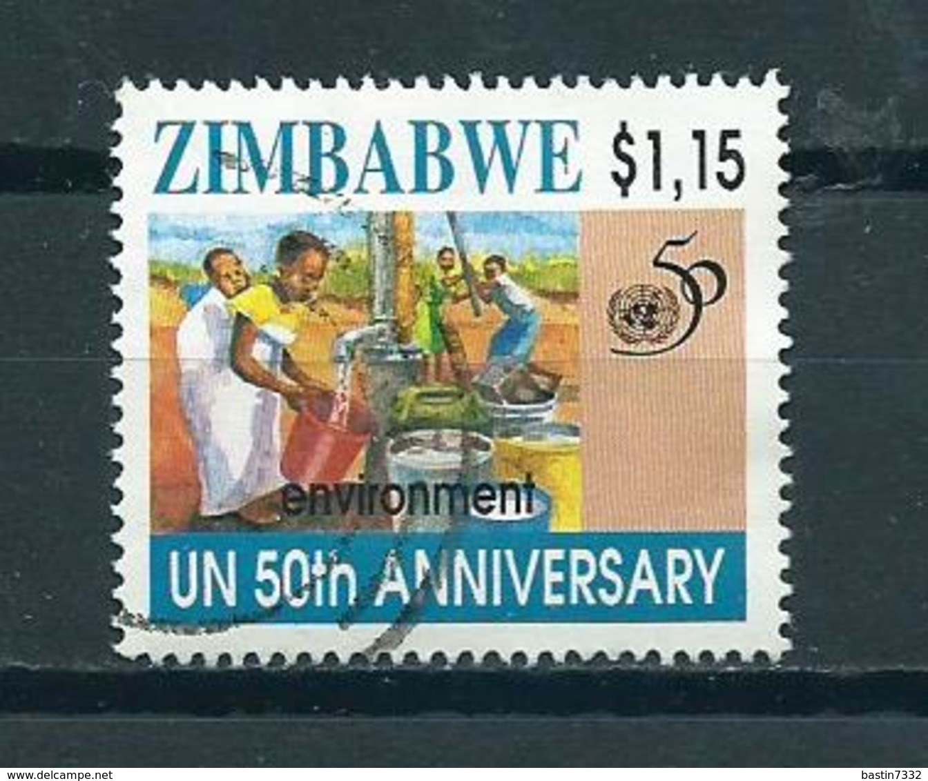 1995 Zimbabwe $1.15 UN 50 Years Used/gebruikt/oblitere - Zimbabwe (1980-...)