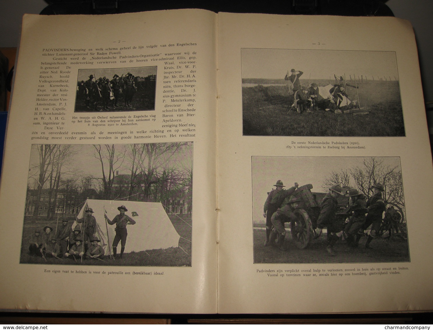 Gos De Voogt - De Padvinders In Woord En Beeld - 1913 - 100 Illustrations - Scoutisme In UK & NL - 10 Scans - Scoutisme