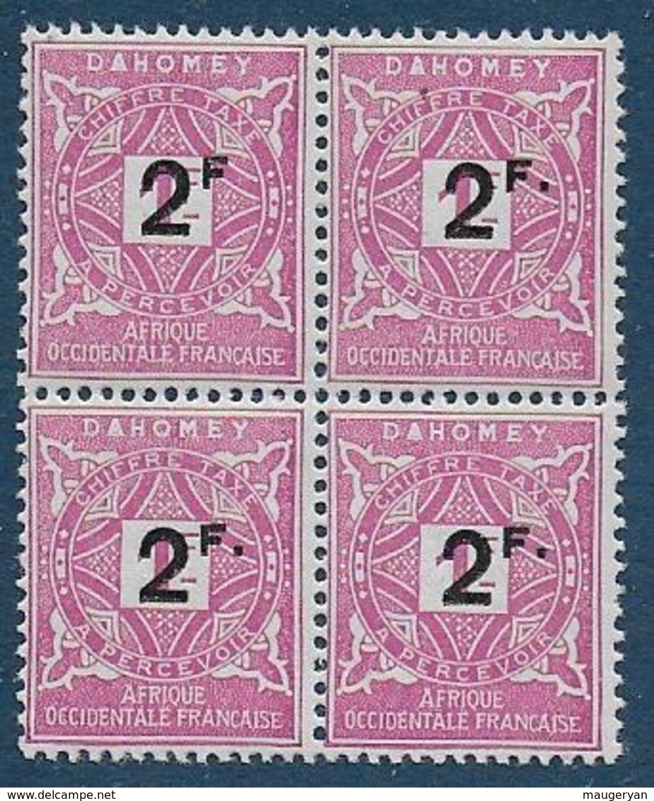 DAHOMEY -  Taxe 17a ** + 17 X 3  ** -- Cote : 58,80 € - Neufs