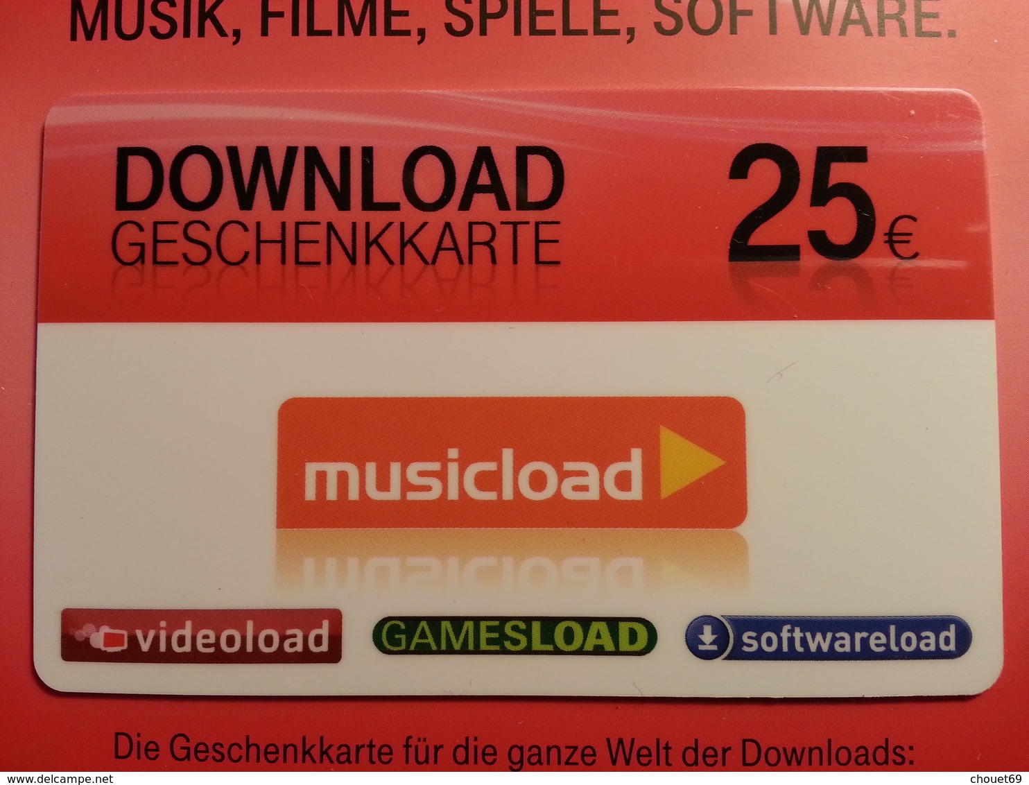 GERMANY - DOWNLOAD - MUSTER 25 Euros - Music Video Games DEMO TEST TRIAL CADEAU GIFT CARD (SACROC) - Gift Cards