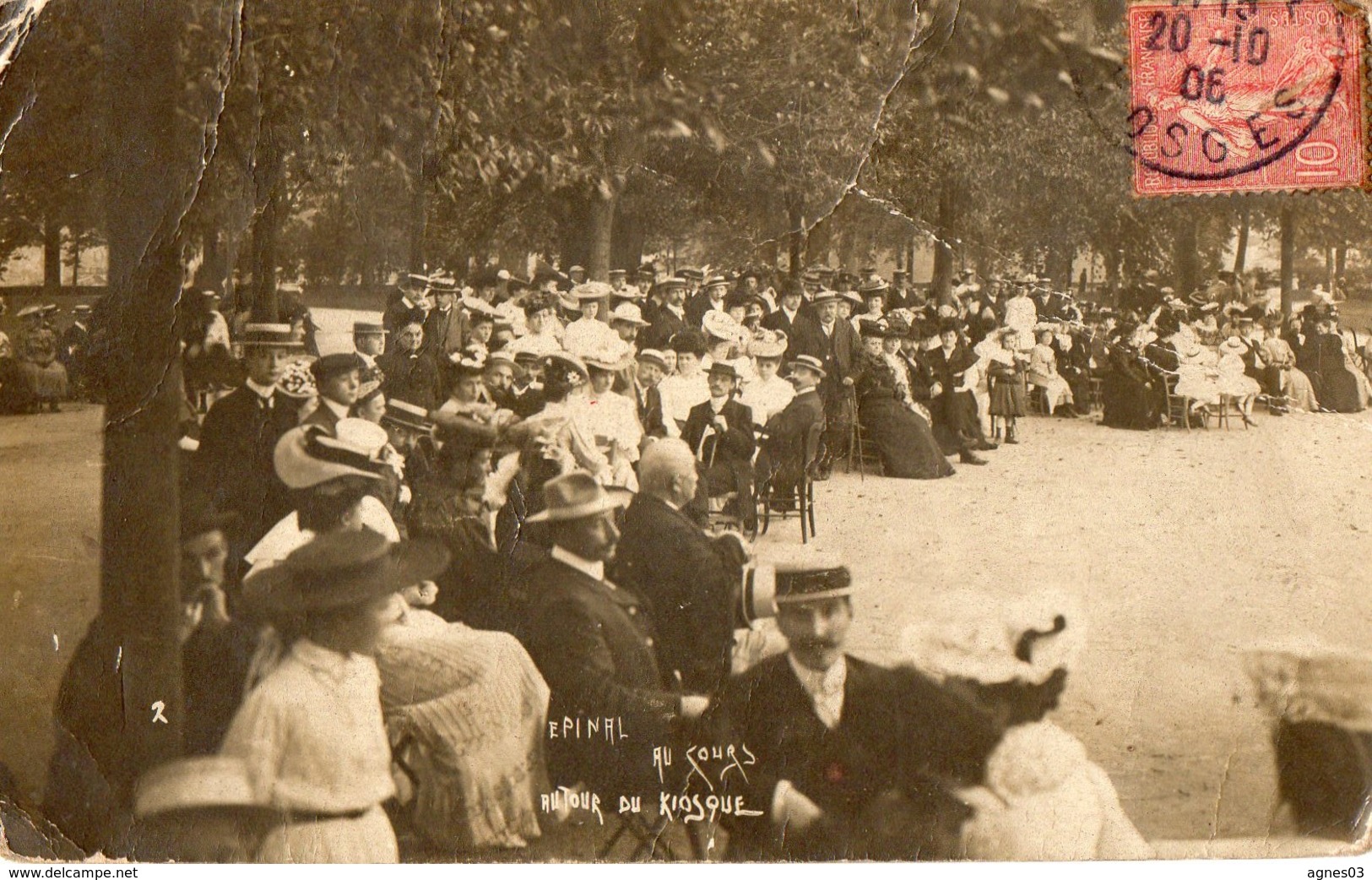 EPINAL   -  Autour Du Kiosque - Carte Photo - Epinal