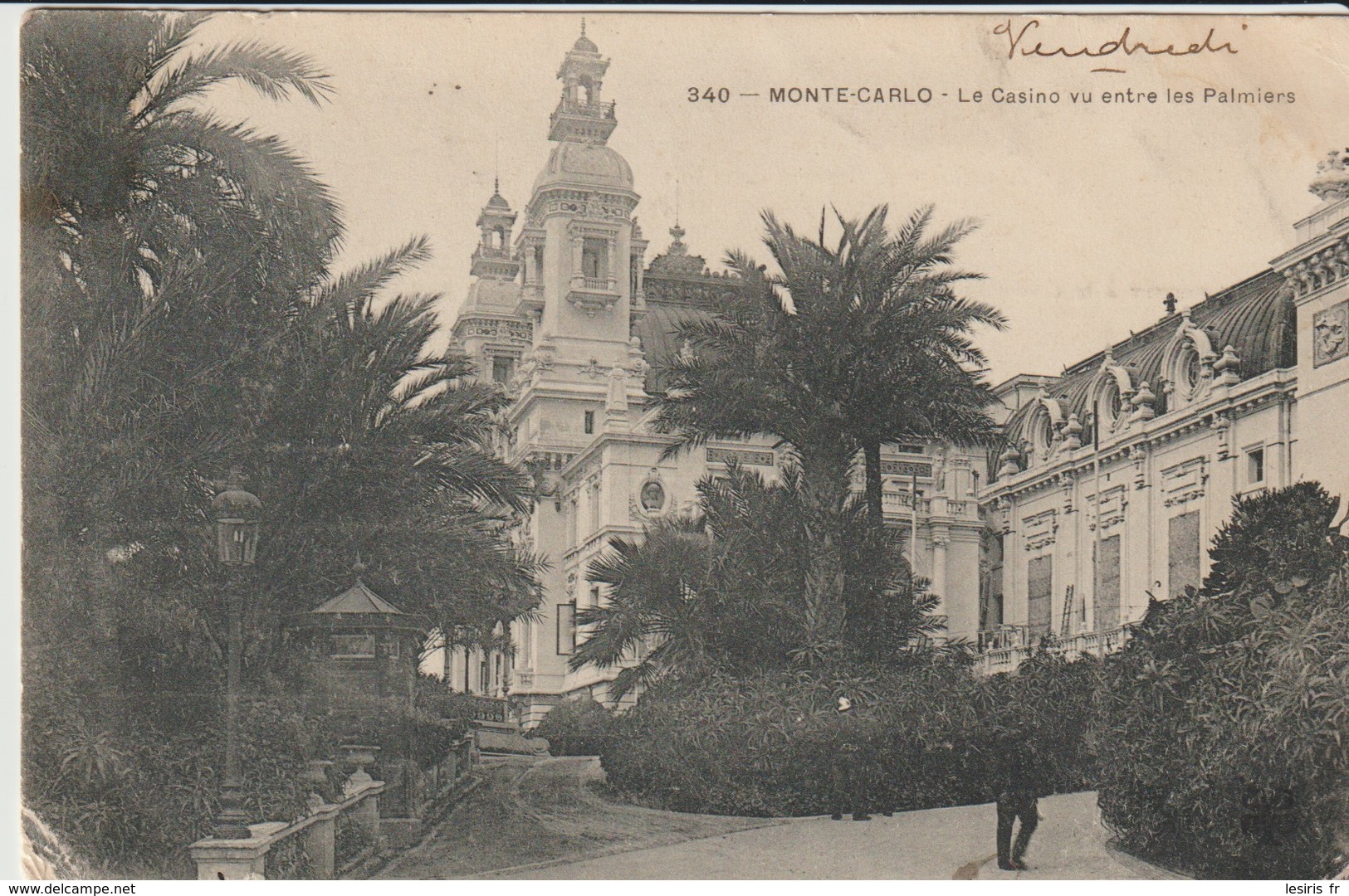 CPA - MONTE CARLO - LE CASINO VU ENTRE LES PALMIERS - 340 - - Monte-Carlo