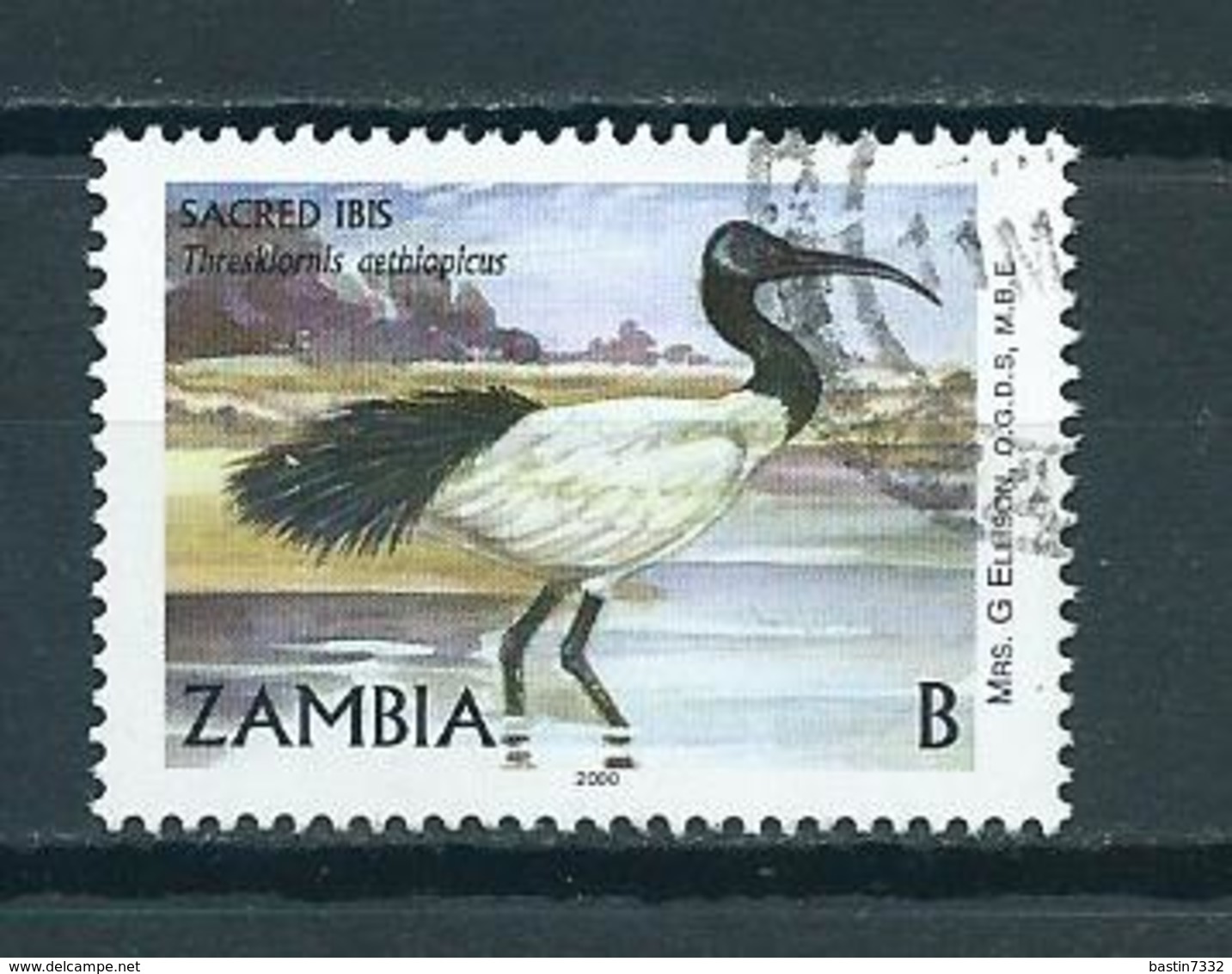 2001 Zambia Birds,oiseaux,vögel Used/gebruikt/oblitere - Zambia (1965-...)