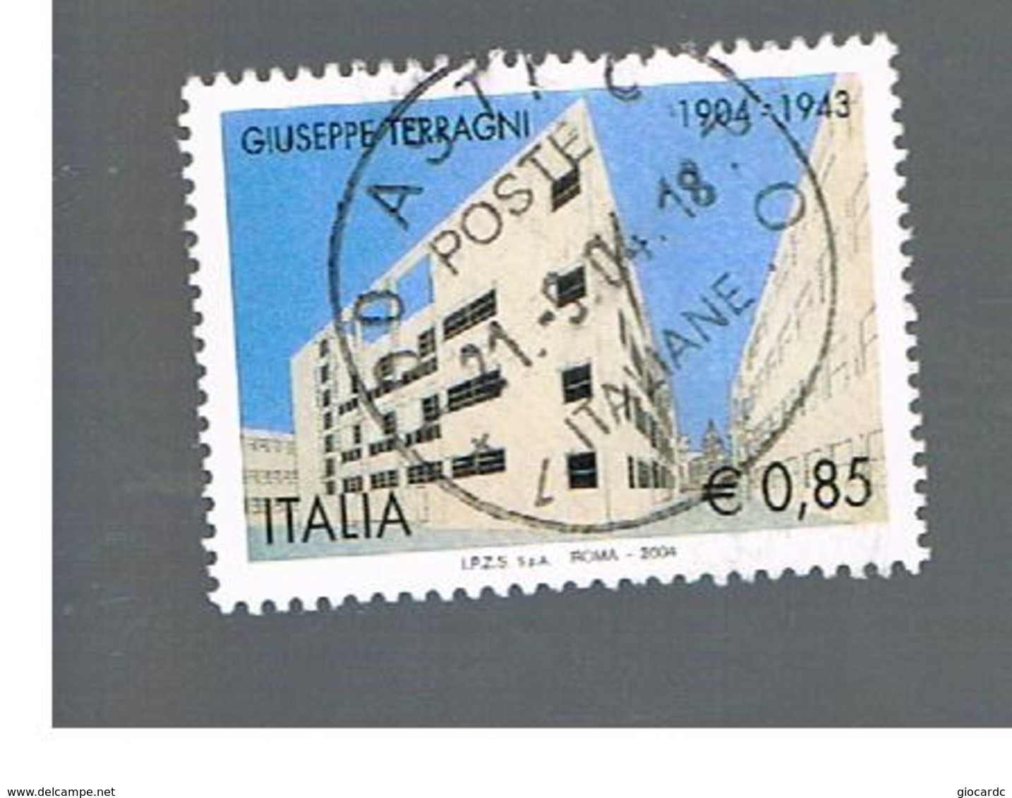 ITALIA REPUBBLICA  -  2004    G. TERRAGNI        - USATO ° - 2001-10: Oblitérés