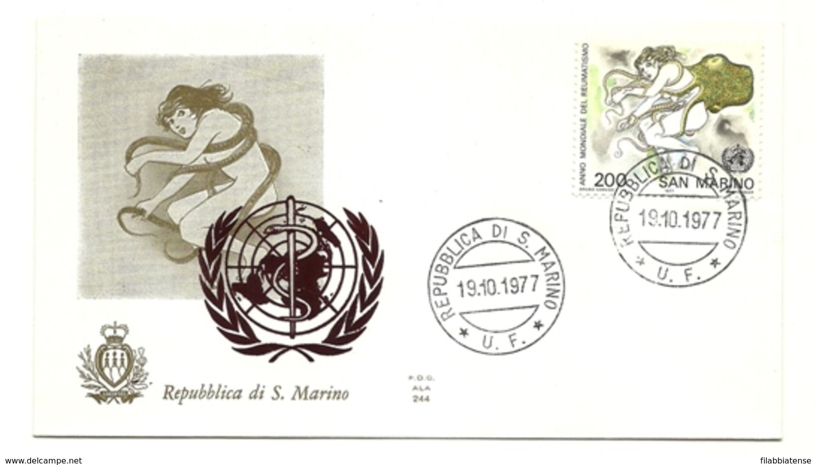 1977 - San Marino 995 Anno Del Reumatismo - FDC - Altri & Non Classificati