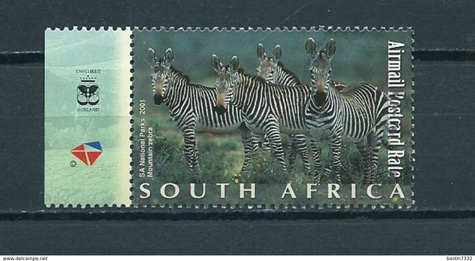 2001 South-Africa Animals,dieren,tiere,zebra Used/gebruikt/oblitere - Usati