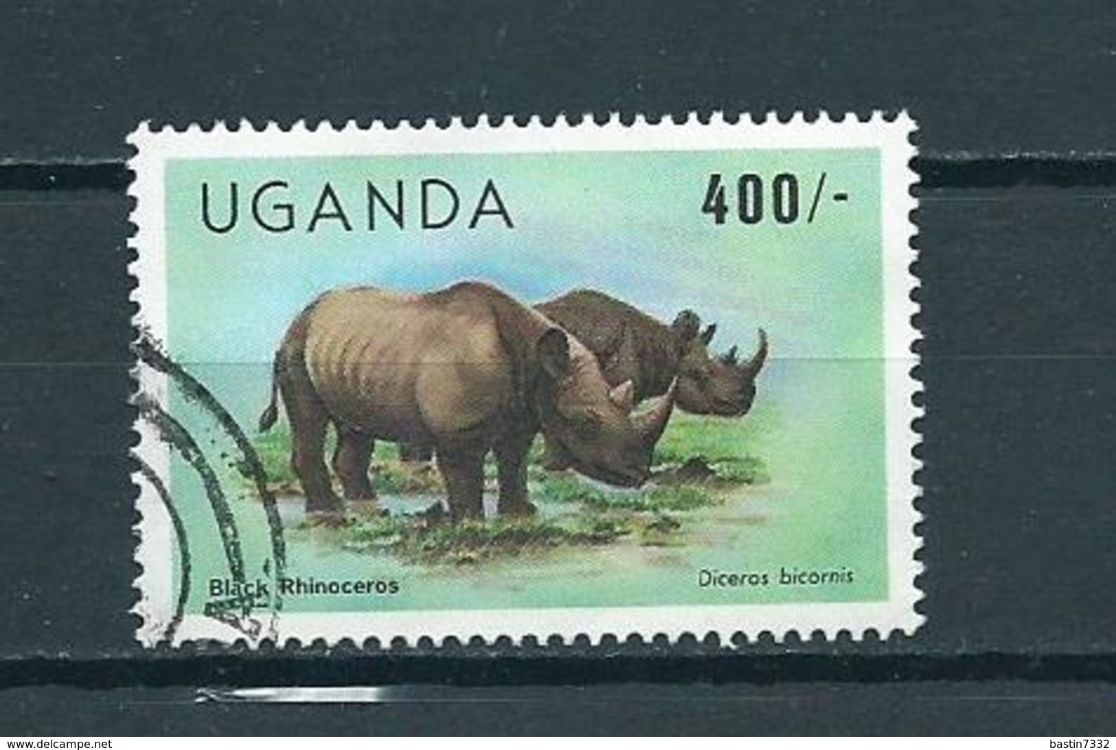 1983 Uganda Animals,dieren,tiere,rhino Used/gebruikt/oblitere - Uganda (1962-...)